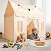 SYNCFUN Play Tent for KidsIndoor Outdoor Tent with BlanketLED Lights Flags for ToddlerSpacious 513552 InchPlayhouse for KidsIdeal Private Space for Reading Play for Boys Girls Age 37 - Image 3