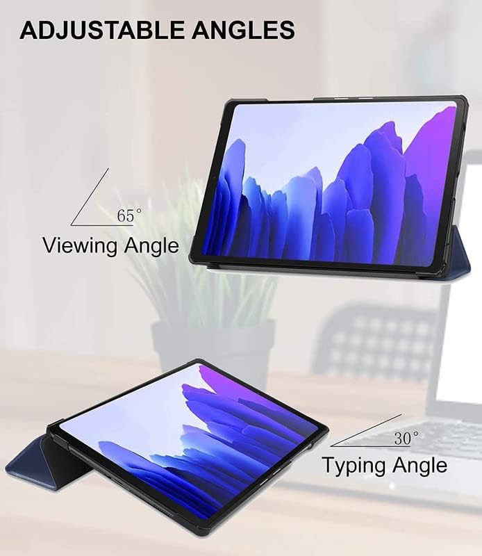 Robustrion Smart Trifold Hard Back Flip Stand Case Cover for Samsung Galaxy Tab A7 10.4 inch [SM-T500/T505/T507] 2020 - Navy - Image 4