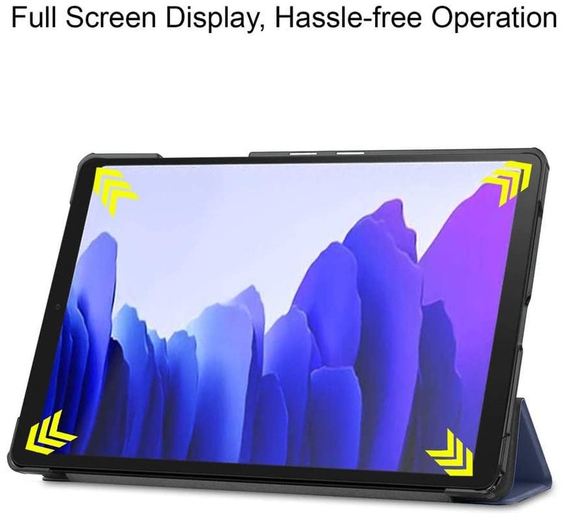 Robustrion Smart Trifold Hard Back Flip Stand Case Cover for Samsung Galaxy Tab A7 10.4 inch [SM-T500/T505/T507] 2020 - Navy - Image 5