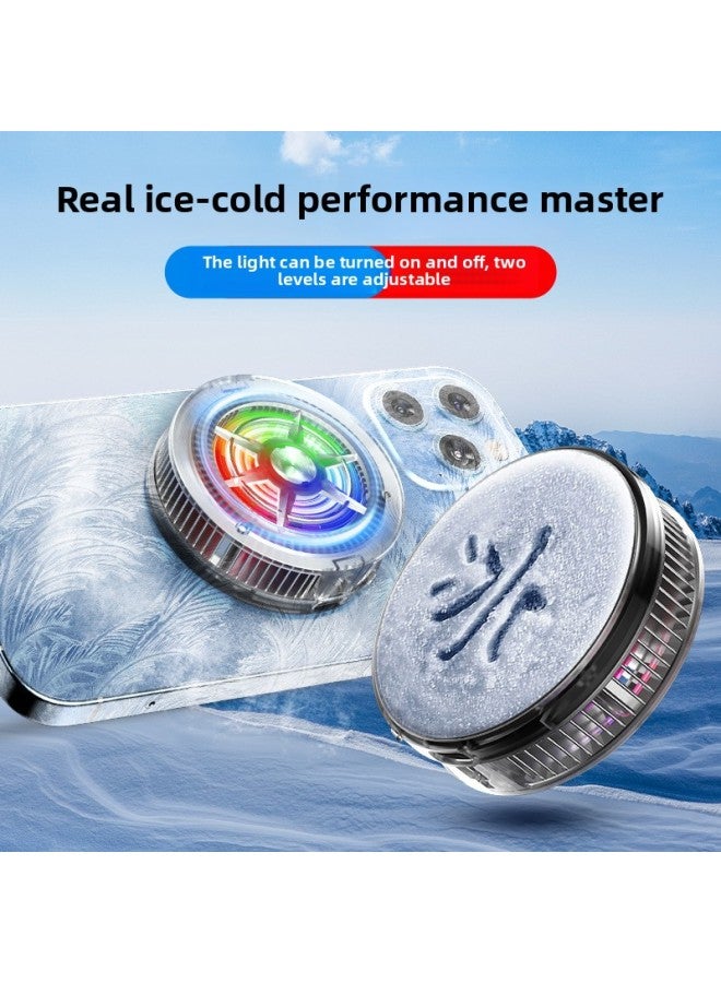 Loquat 2025 Direct Supply Magnetic Back Clip Radiator Live Game Refrigeration Icing Semiconductor-Color:C60 Magnetic Icing Model Black (2025 Model) - Image 4