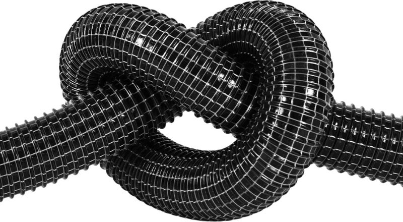 Srfn Ticaret (2 Meters) 38 mm Diameter Steel Wire Hose for Home-Office-Industrial and Commercial Vacuum Cleaners-Black  - Image 1