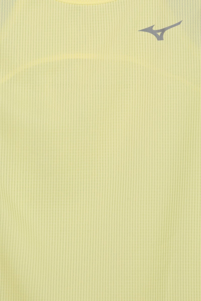 Mizuno Women Sportswear Fit Sleeveless Training Tank Top, Lime Yellow - Image 5