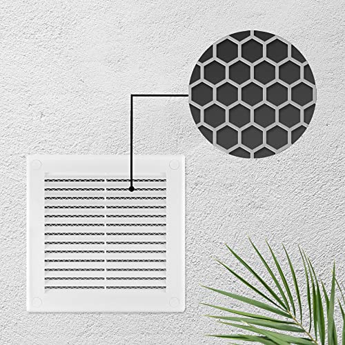 calimaero® 2 Pack Bird Stop Dryer Vent Grill Screen Guard Insert 8.8in x 8.8in Customizable 3inch to 8inch Stops Nesting in Bathroom Exhaust Vents - Image 5
