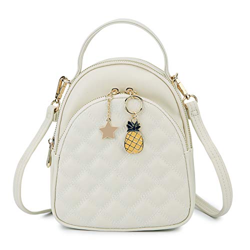 VX VONXURY Mini Backpack Purse,VONXURY Fashion Small Leather Quilt Backpack Convertible Casual Travel Daypack for Women Ladies Girls - Image 1