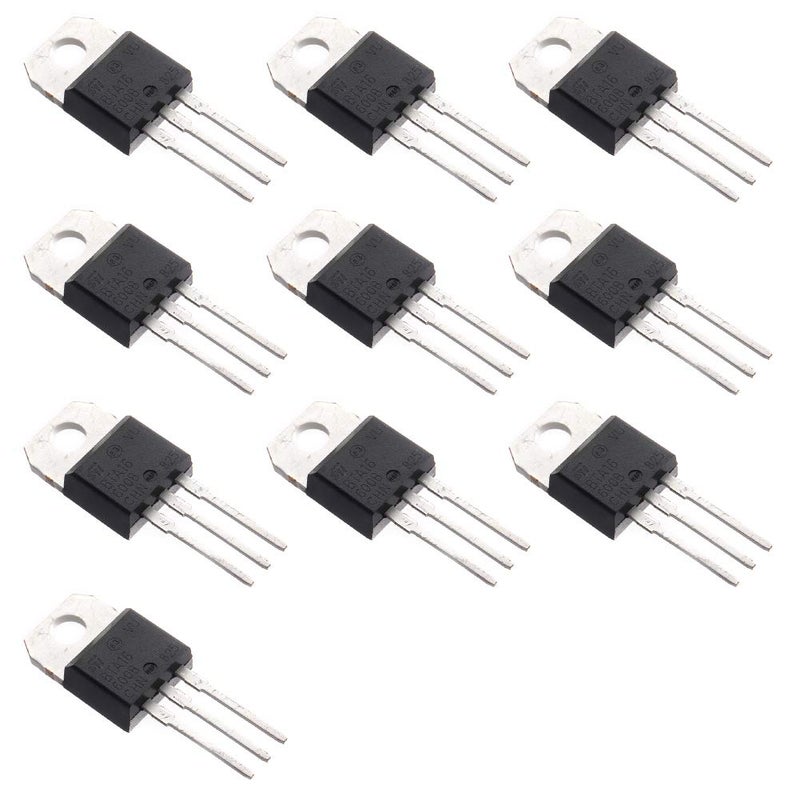 Bridgold 10 قطع BTA16-600B BTA16-600 BTA16 ترياك متوسط التيار، تحفيز البوابة 16A، 600V، TO-220 - Image 1