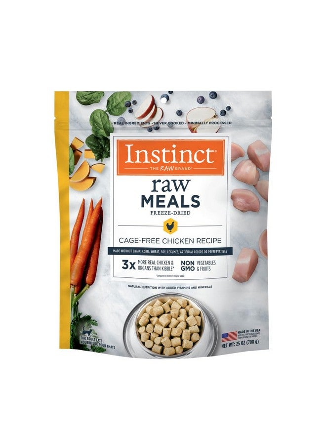 Instinct Freeze Dried Raw Meals, Natural Dry Cat Food, Grain Free - Cage Free Chicken, 25 oz. Bag - Image 1