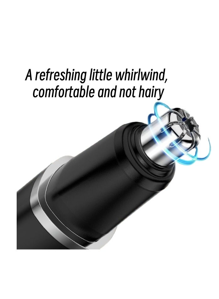 أورينغو ماكينة تشذيب شعر الأنف الكهربائية المحمولة متعددة الوظائف، قابلة لإعادة الشحن عبر USB للجنسين باللون الأسود - Image 5