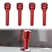 NTNEV 4 PCS Car Lock Knobs 193 x 047 Aluminum Alloy Inner Door Pull Pins Safety Decorative Replacement Accessory Suitable for Most Cars SUVs Trucks Vans Red - Image 2
