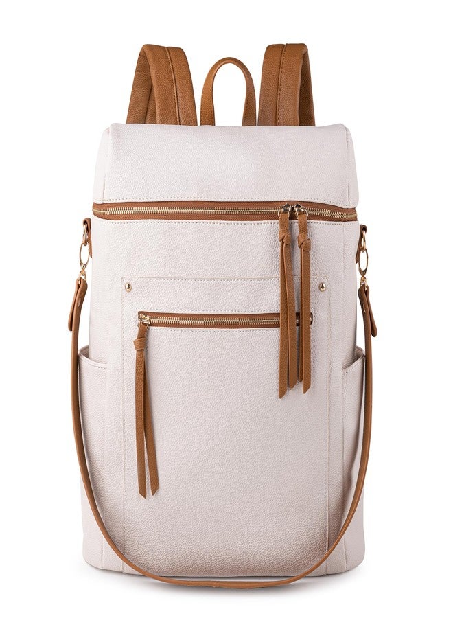 MEEJUNE Large Leather Backpack for Women Backpack Purse with Luggage Strap Crossdody Bag Travel Fashion Backpack Designer Ladies Shoulder bag with Adjustable Strap - Image 1