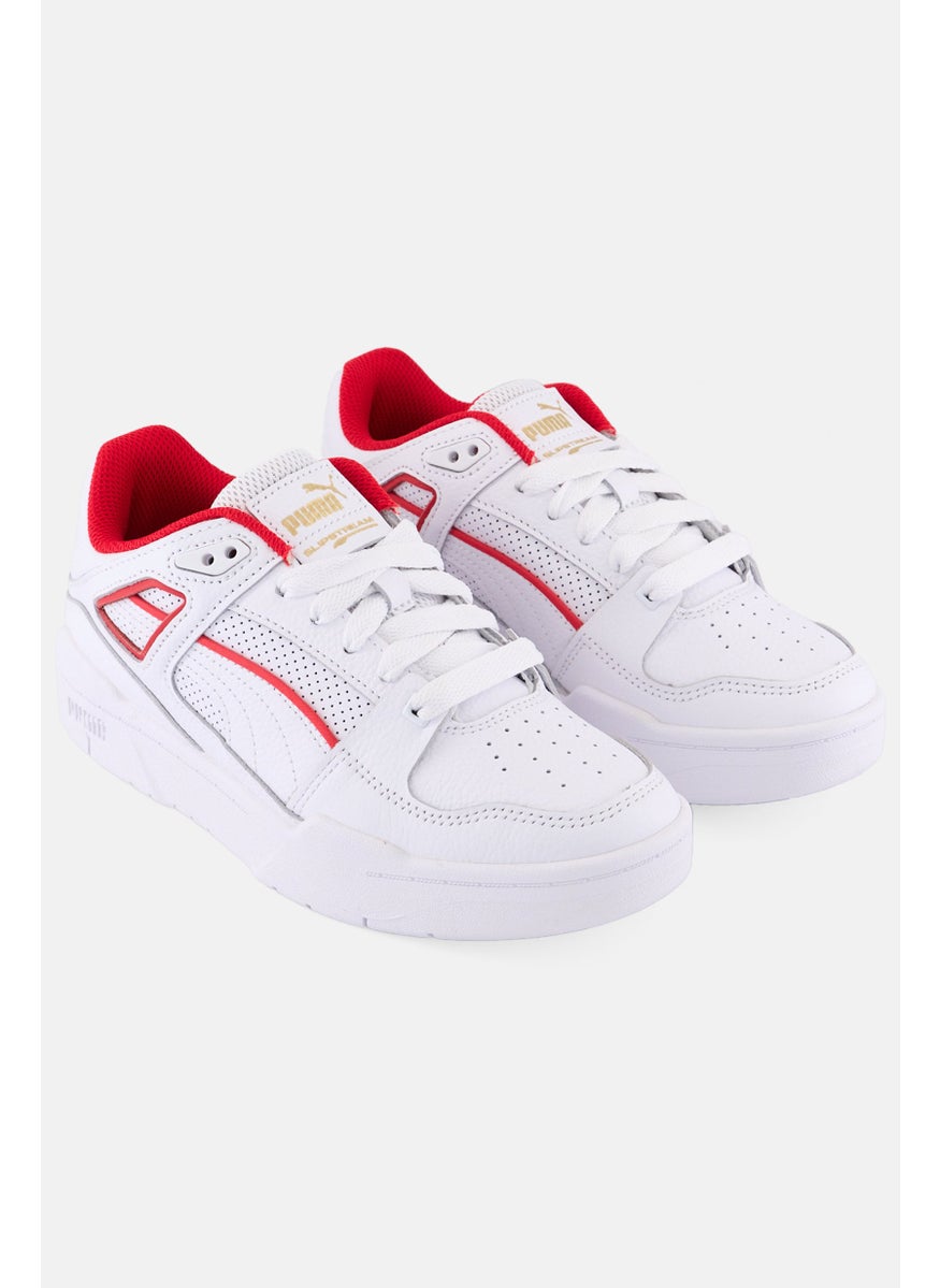 PUMA Kids Boy Slipstream Everywhere Lace Up Sports Shoes, White  - Image 1