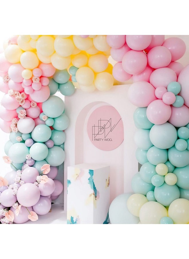 PartyWoo 140 Pcs Pastel Balloon Garland, Pack Of Pastel Colored Balloons, Balloons In Assorted Pastel Colors For Unicorn Birthday Decorations, Baby Shower Decorations, Wedding Decorations  - Image 3