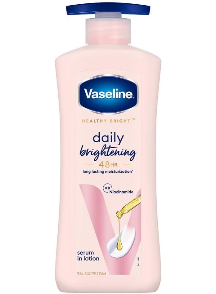 Vaseline Healthy Bright, Daily Brightening Daily Moisturizer, 400 ml,