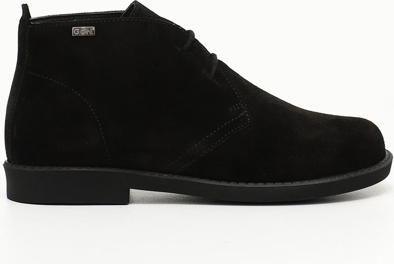 GÖNDERİ Gön Genuine Leather Wide Toe Lord Mold Rubber Sole Lace-Up Women's Boots 51423  - Image 1
