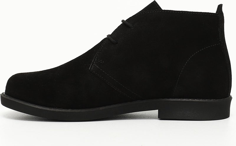 GÖNDERİ Gön Genuine Leather Wide Toe Lord Mold Rubber Sole Lace-Up Women's Boots 51423  - Image 4