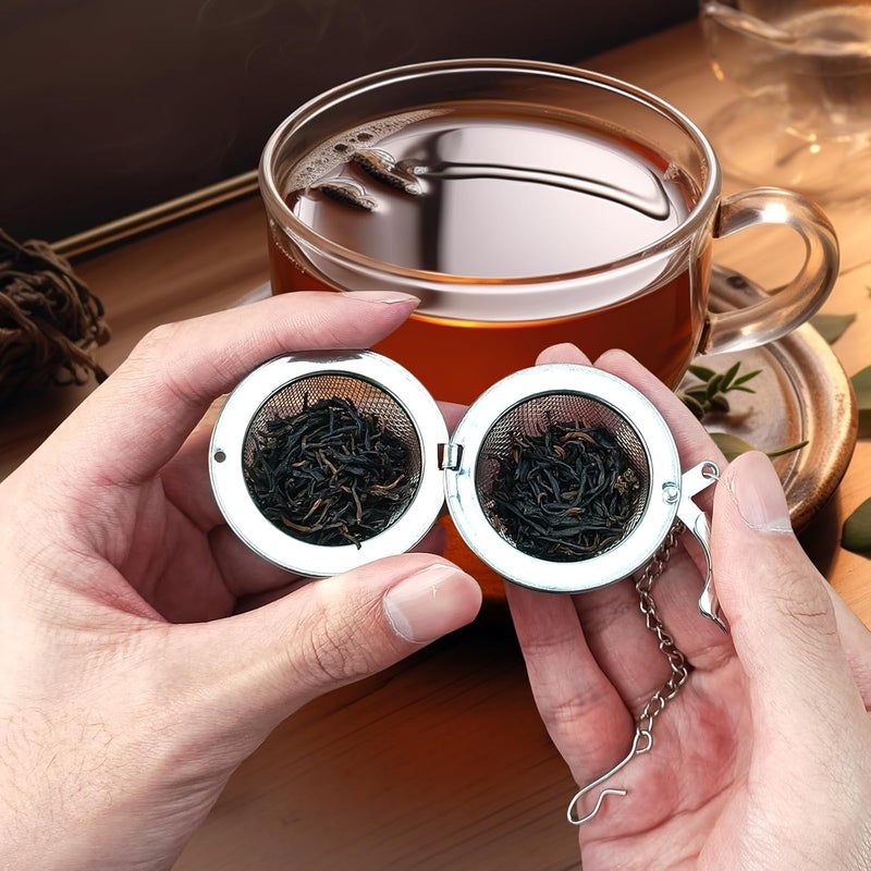 YOIYINI 2Pcs Stainless Steel Mesh Tea Infuser, 2.1 inch Tea Ball with Panda Pendant,Tea Strainer Tea Diffuser Tea Steeper for Filtering Tea,Tea Infusers for Loose Tea (Panda, 2PC) - Image 5