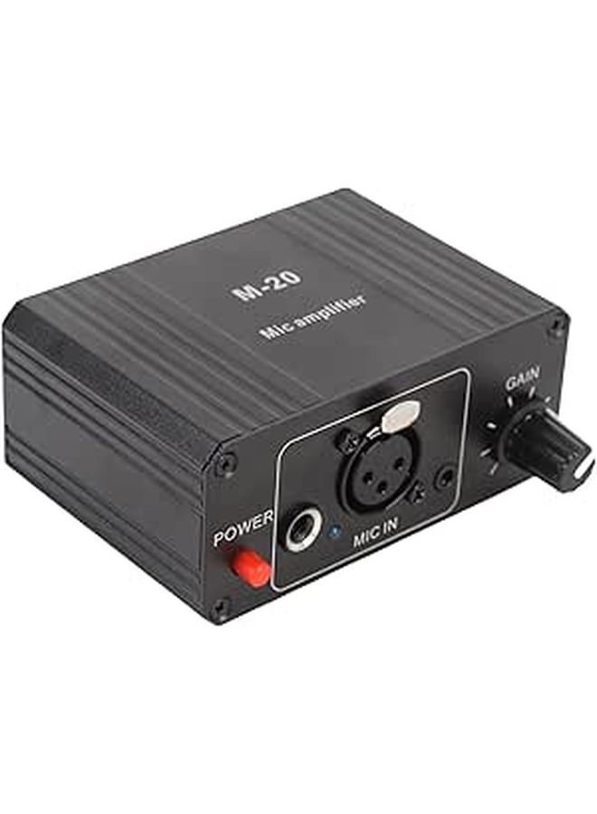 Microphone Preamp High Gain 48V Phantom Power Low Noise Balanced Circuit Aluminum Housing For Dynamic Condenser Mic - Image 1