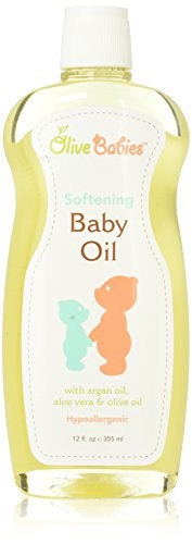 Olive Babies Baby Oil Multi Purpose with Argan Oil, Aloe Vera & Olive Oil 12 oz - Softening Hypoallergenic Solution for All Skin Types - Good on Men, Women & Kids - Image 5