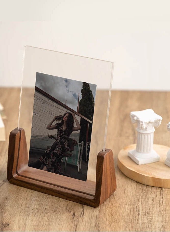 بالمعنى 7 بوصة إطار الصورة الاكريليك الخشب الصلب - Image 1