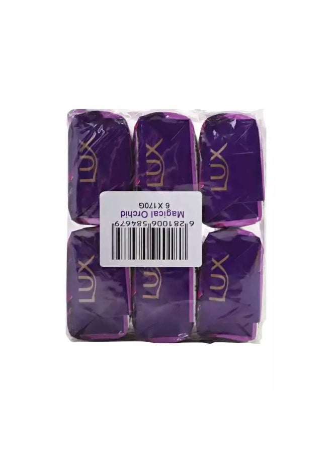 Lux صابون لكس السحري بالاوركيد الأسود وعطر العرعر - 6X170 جرام - Image 3