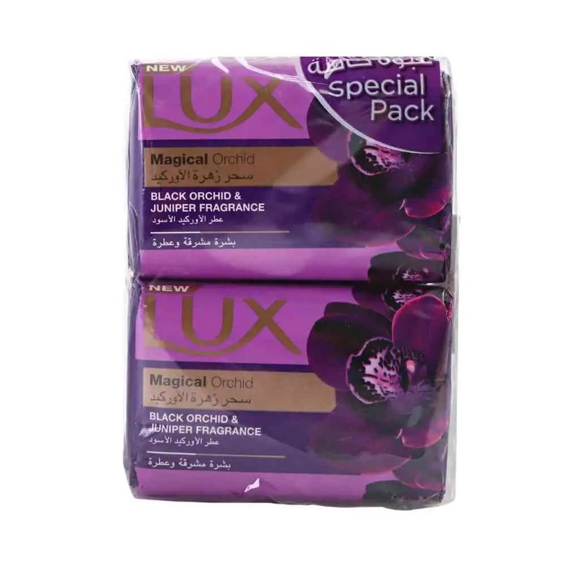 Lux Magical Orchid Soap Bar with Black Orchid and Juniper Fragrance- 6X170gms - Image 1