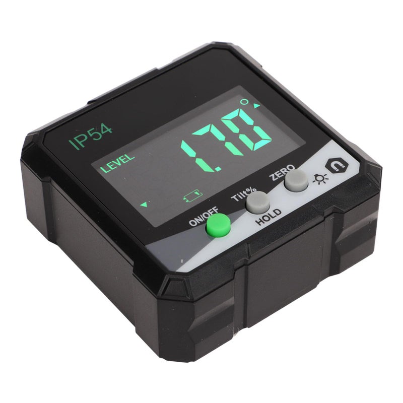 مقياس الميل الرقمي مع شاشة LCD وعنصر قياس زاوية 360 درجة مصنوع من مادة ABS المحمولة - Image 5