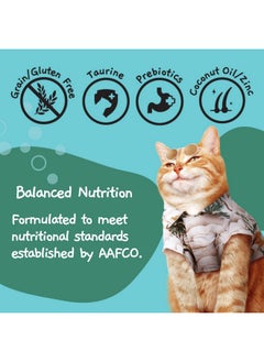 MOOCHIE MOOCHIE Grain Free Wet Cat Food - Digestive Care - Anchovy, Chicken, Tuna & Beef Pâté with Prebiotics - No Added Preservatives or Artificial Flavoring - Adult Cat Food - 12 x 3 oz Cup  - Image 4