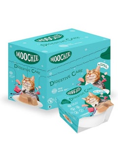 MOOCHIE MOOCHIE Grain Free Wet Cat Food - Digestive Care - Anchovy, Chicken, Tuna & Beef Pâté with Prebiotics - No Added Preservatives or Artificial Flavoring - Adult Cat Food - 12 x 3 oz Cup  - Image 1