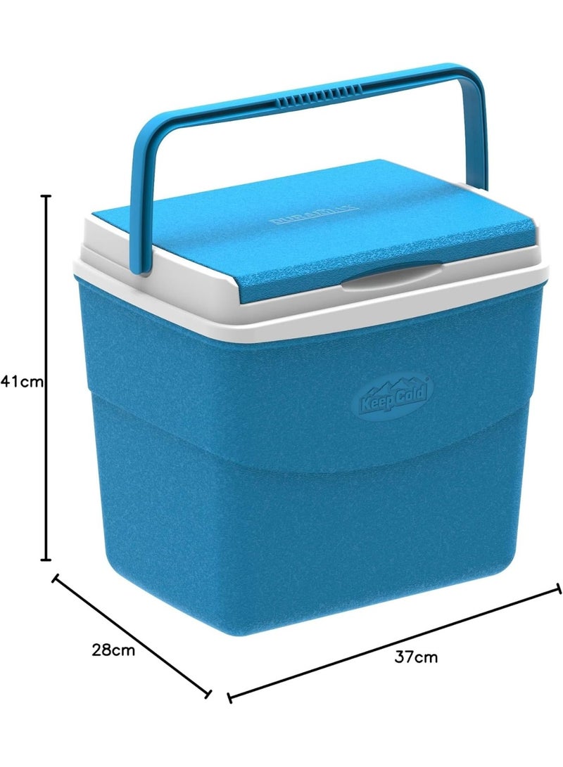 Keep Cold Picnic Ice Box 20 Litres Light Blue and White - Image 5