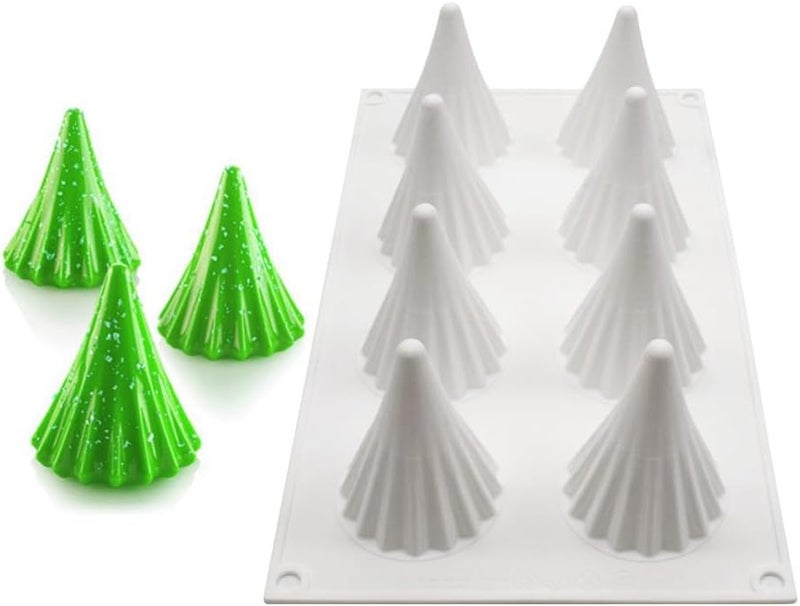 mostsom Silicone Christmas Tree Candle Mold - DIY Santa Handmade Soap & Chocolate Molds - Resin Making (11.6 x 6.92 x 2.8 inch) - Image 2
