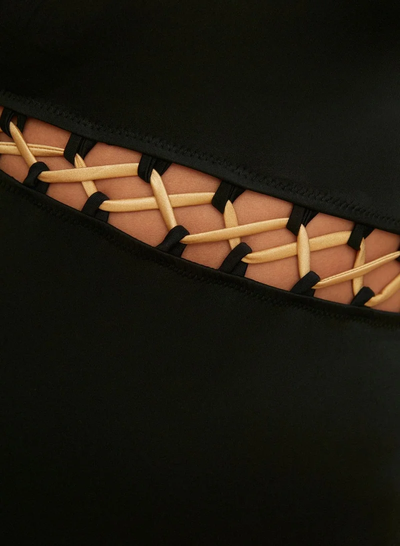 trendyol Accessory Detail One Shoulder Swimsuit