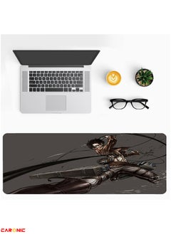 CARONIC Large Gaming Mouse Pad with Superior Micro Weave Cloth Extended Desk Mousepad with Stitched Edges Non-Slip Base Water Resist Keyboard Pad For Gamer And Office Home  AOT 87  - Image 4