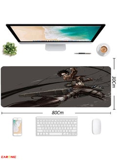 CARONIC Large Gaming Mouse Pad with Superior Micro Weave Cloth Extended Desk Mousepad with Stitched Edges Non-Slip Base Water Resist Keyboard Pad For Gamer And Office Home  AOT 87  - Image 3