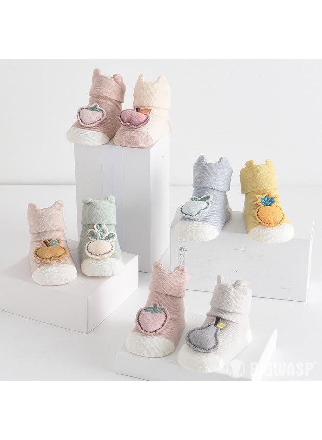 Bumblebee 2-pack Baby Walking Socks Non-slip Infant Floor Socks For Home Use - Image 3