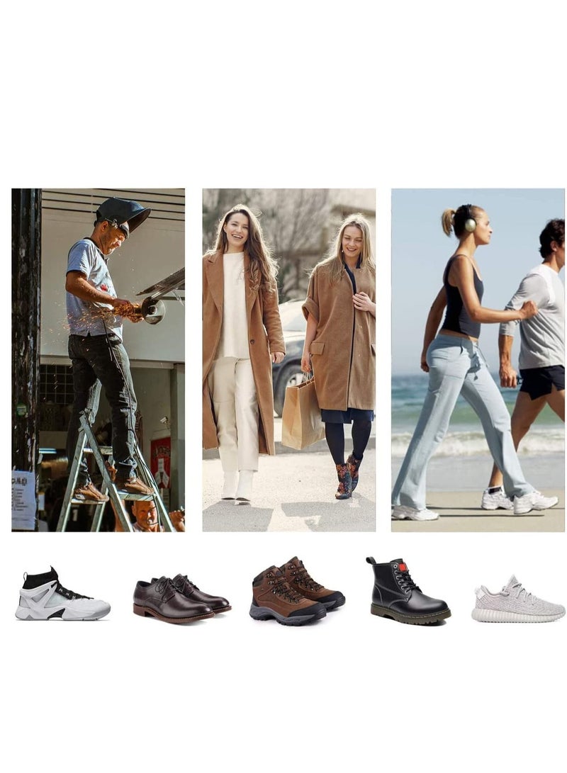 سيوسي نعل داخلي لتقويم العظام ، دعم مقوس للقدم المسطحة المعتدلة ، حشوات تقويم العظام ، كعب / ألم القدم ، التهاب اللفافة الأخمصية الناعمة للرجال والنساء (L: 41-45 28CM) - Image 4