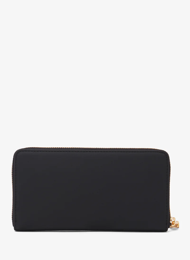 Love Moschino Logo zip through long wallets