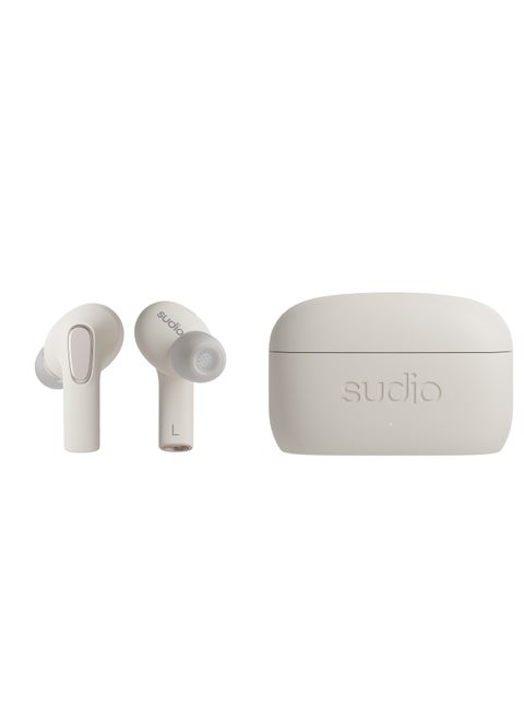 Sudio E3 Wireless Earbuds with Bluetooth 5.3, Hybrid ANC, Microphone, Codec AAC, 30h Playtime, Wireless and USB Type-C Charging, Sweat and Splash Resistance