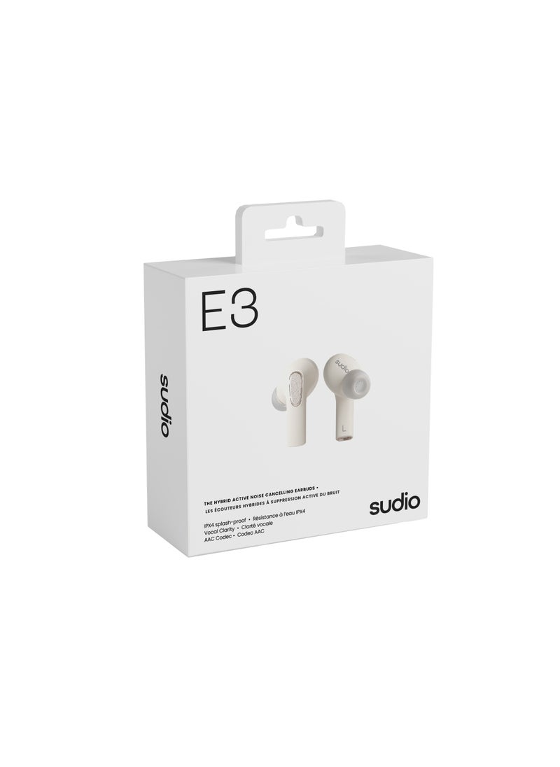 Sudio - Sudio E3 Wireless Earbuds with Bluetooth 5.3, Hybrid ANC, Microphone, Codec AAC, 30h Playtime, Wireless and USB Type-C Charging, Sweat and Splash Resistance - Image 1