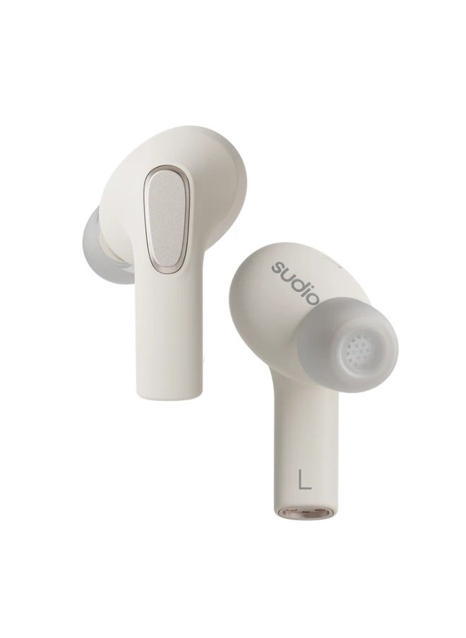 Sudio - Sudio E3 Wireless Earbuds with Bluetooth 5.3, Hybrid ANC, Microphone, Codec AAC, 30h Playtime, Wireless and USB Type-C Charging, Sweat and Splash Resistance - Image 1