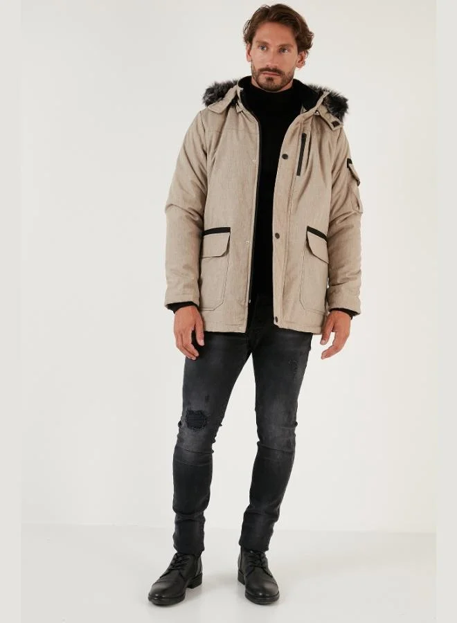 Buratti  Buratti Plush Lined Waterproof, Windproof, Cold-Resistant Slim Fit Jacket for Men - JACKET 5711051 for Men | Best Price UAE