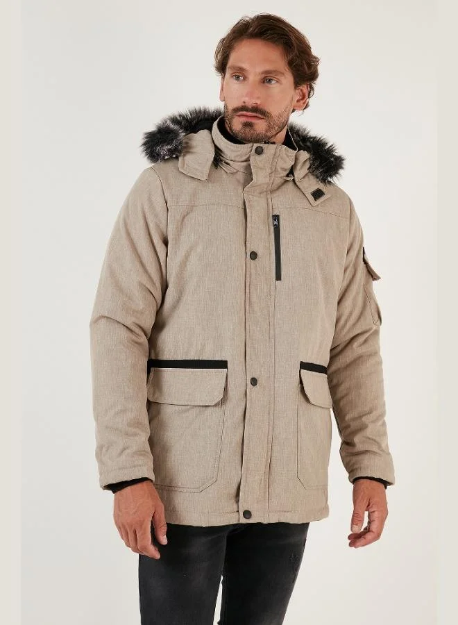 Buratti  Buratti Plush Lined Waterproof, Windproof, Cold-Resistant Slim Fit Jacket for Men - JACKET 5711051 for Men | Best Price UAE