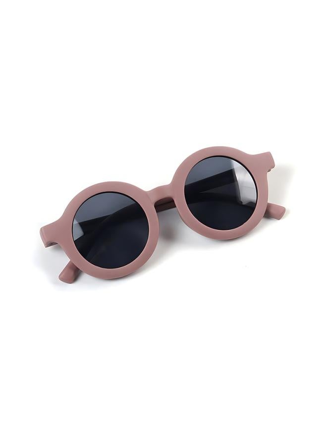 New Children's Sunglasses Silicone Round Frame Sunglasses Boys And Girls Uv400 Uv Protection Polarized Sunglasses