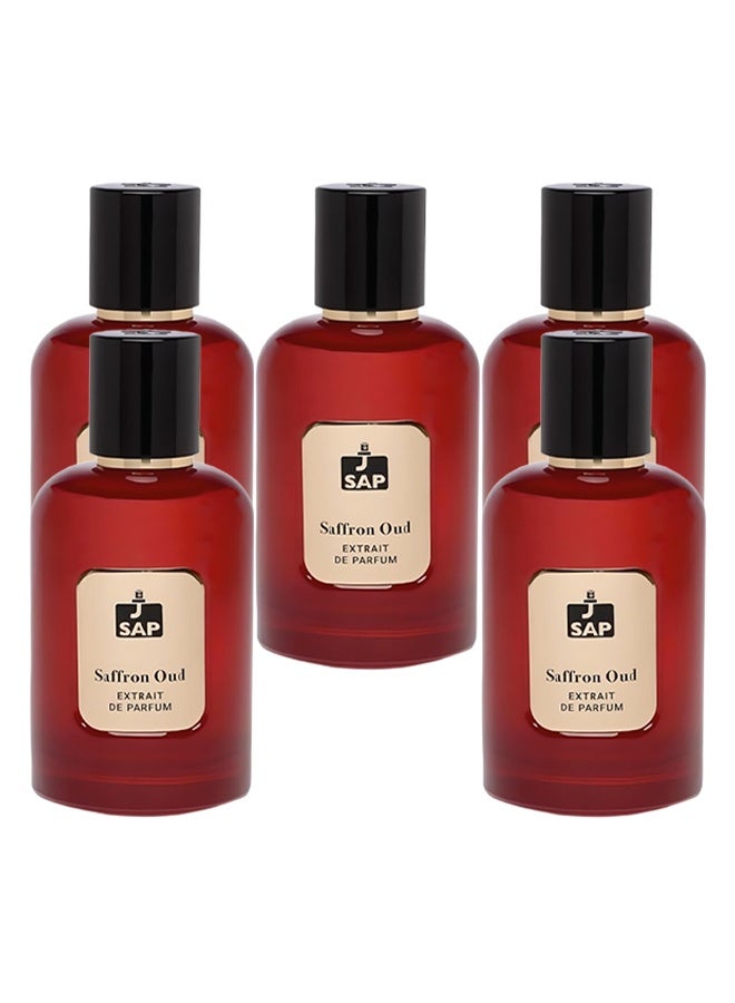 SAP 5 Pieces Saffron Oud Perfume For Unisex 100ml EDP - Image 1