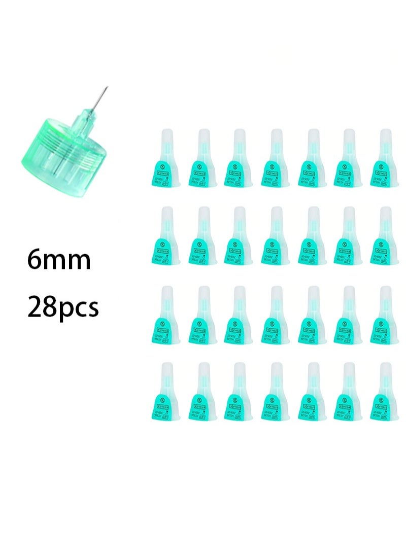 Aikanbo 28pcs Insulin Injection Needles Universal Needles (6mm)  - Image 1