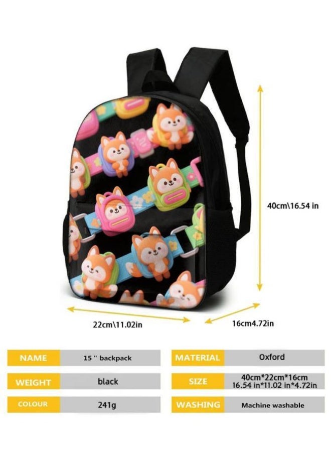 Bright Li Fire Unlock the fashion style of children's fun! Three-piece bag set, cartoon elements make children and teenagers super stylish (students, children, friends outings, mountain climbing, schooling, etc. are available) - 19 - Image 5