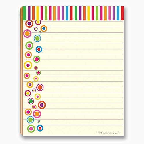 Stonehouse Collection Fun Pattern Designs Pads - USA Made- 4 Assorted Notepads - Shopping List, Teachers, Home, Office, Small Gift - USA Made - Image 5