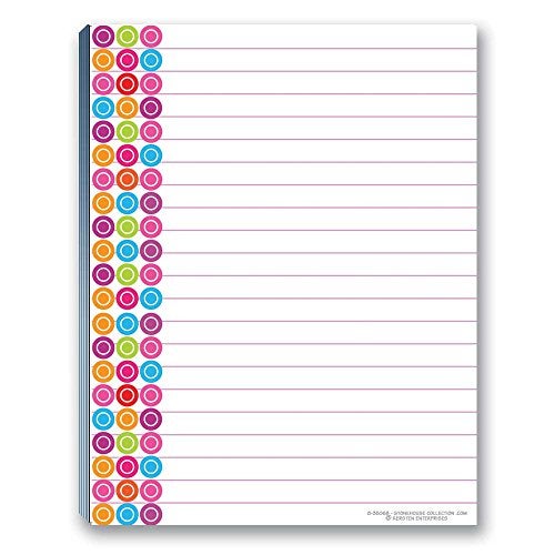 Stonehouse Collection Fun Pattern Designs Pads - USA Made- 4 Assorted Notepads - Shopping List, Teachers, Home, Office, Small Gift - USA Made - Image 3