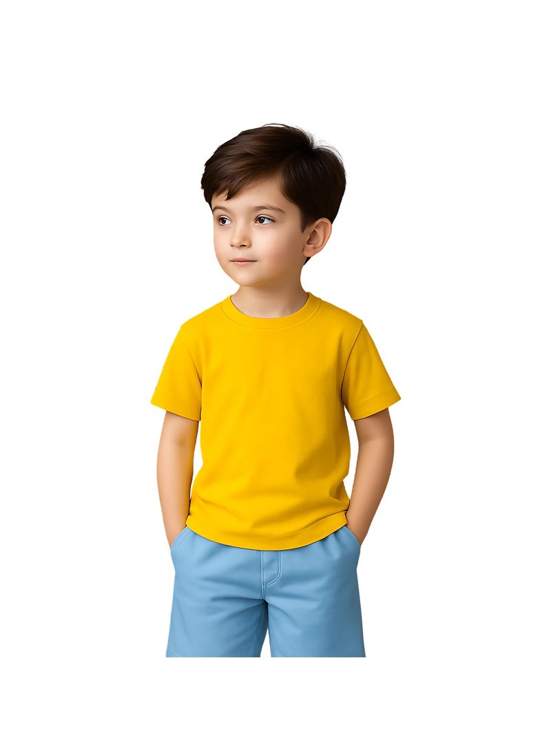 Printshop4me Kids Round Neck boys T Shirt 170 GSM Pure Cotton Basic Colors - Image 2