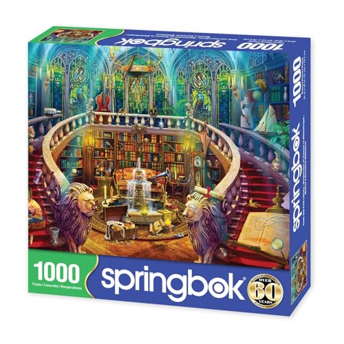 Springbok Haunted Seek and Find Library 1000 Piece Jigsaw Puzzle for Adults Made in USA - Image 4