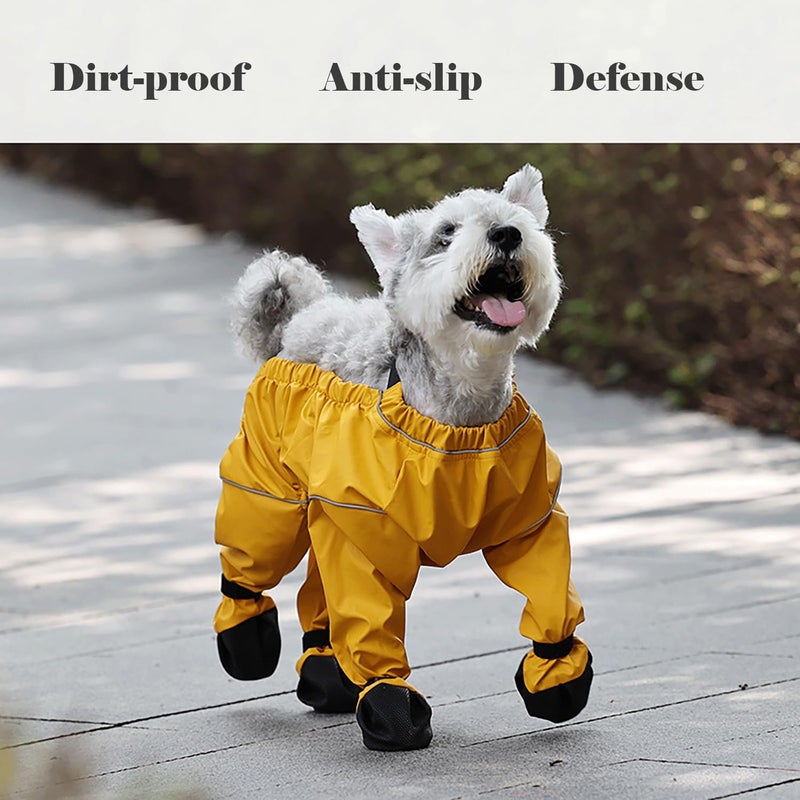 YUCCA Dog Paw Boots Leggings Waterproof, Suspender Booties for Dogs Anti-Slip, Pet Paws Protector Dirty-Proof,Dog Snow Pants Shoes for Outdoor Walking Running Hiking Winter Pants Boots - Image 5