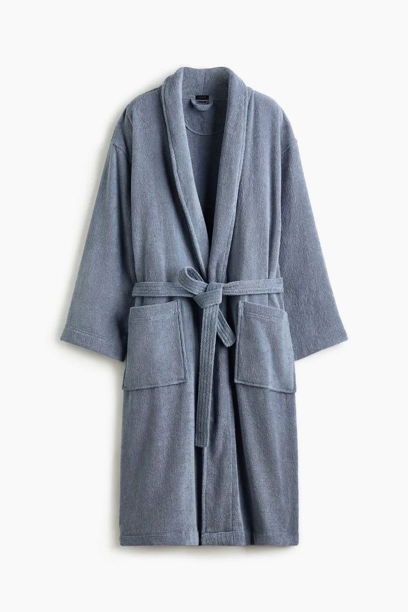 H&m Cotton terry dressing gown